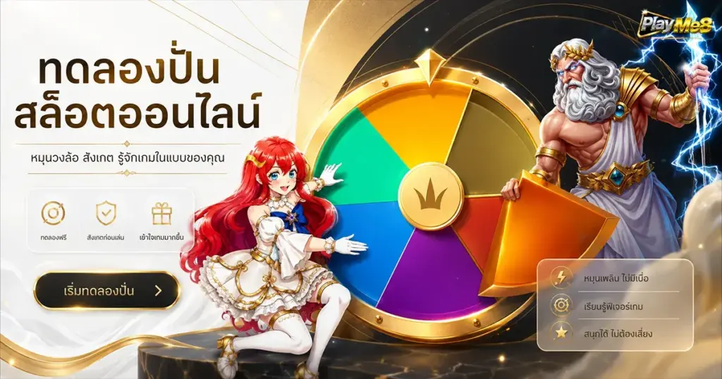 ทดลองปั่นสล็อตออนไลน์ หมุนวงล้อ สังเกต รู้จักเกมในแบบของคุณ