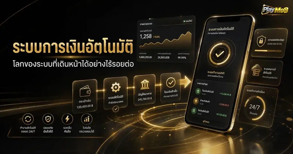 ระบบการเงินอัตโนมัติ โลกของระบบที่เดินหน้าได้อย่างไร้รอยต่อ