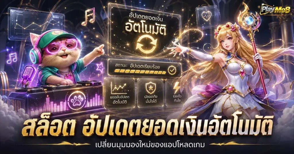 สล็อต อัปเดตยอดเงินอัตโนมัติ เปลี่ยนมุมมองใหม่ของแอปโหลดเกม